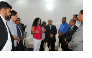 Katia Bogéa ao lado do presidente Astro de Ogum, fez uma ampla explanação aos vereadores  dos avanços do PAC no Maranhão
